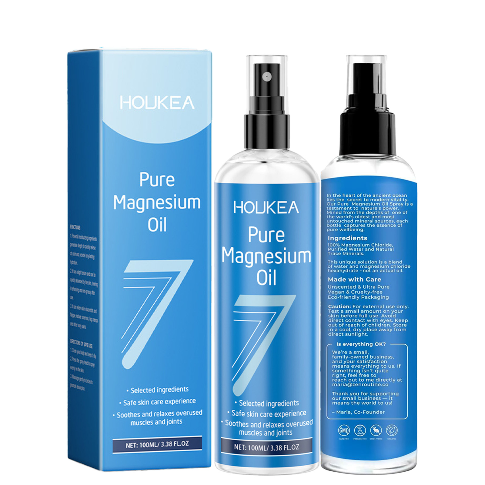 Bath Salts Magnesium - Huile de magnésium pure en spray,