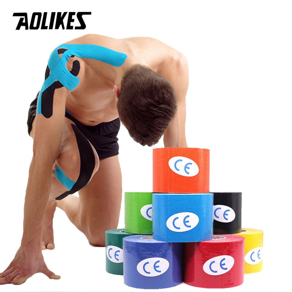 Sports Taping Precut - AOLIKES 2 tailles bande de kinésiologie