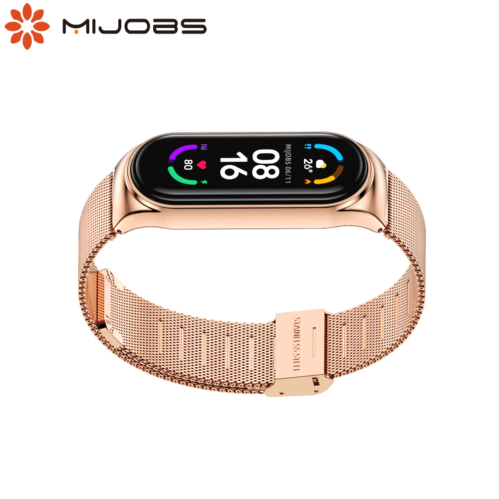 Health Wellness Bracelet - Bracelet en métal milanais pour Mi