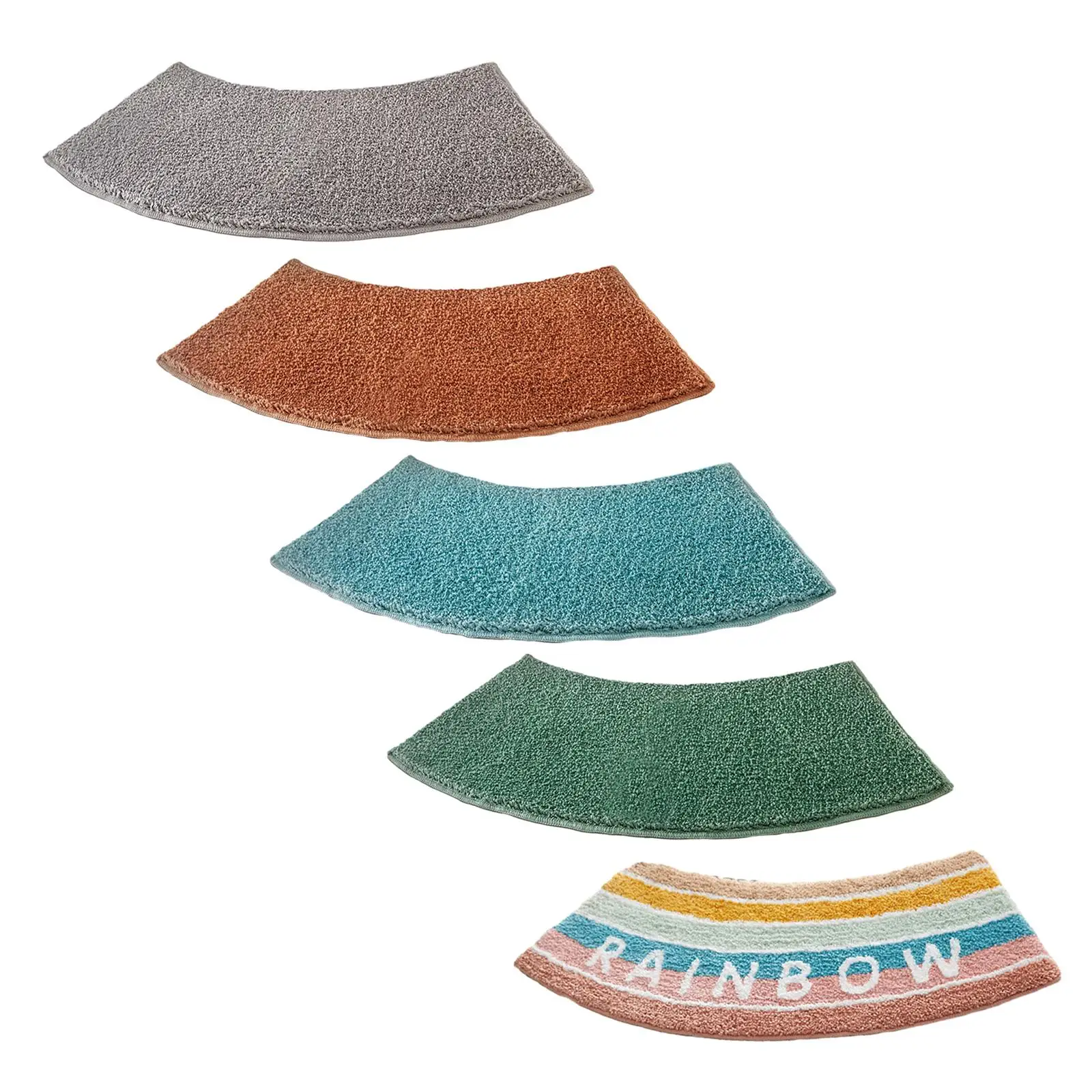 Bamboo Bath Mat - Tapis de douche incurvé, tapis de