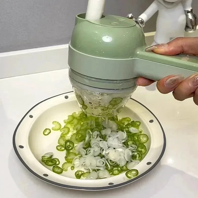 Health Wellness Lifestyle - Hachoir électrique pour légumes, coupe-légumes sans