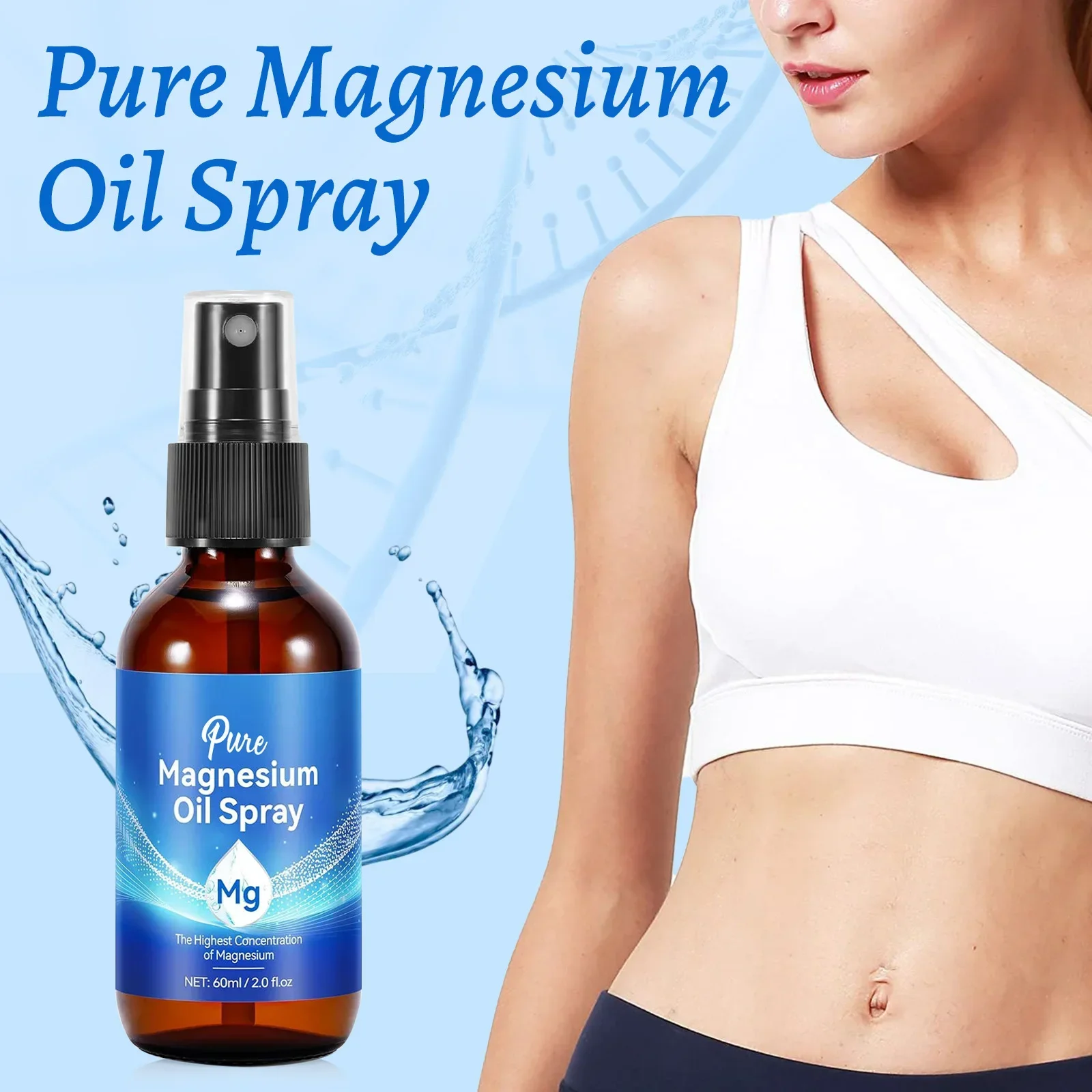 Bath Salts Magnesium - Huile Corporelle au Magnésium en Spray