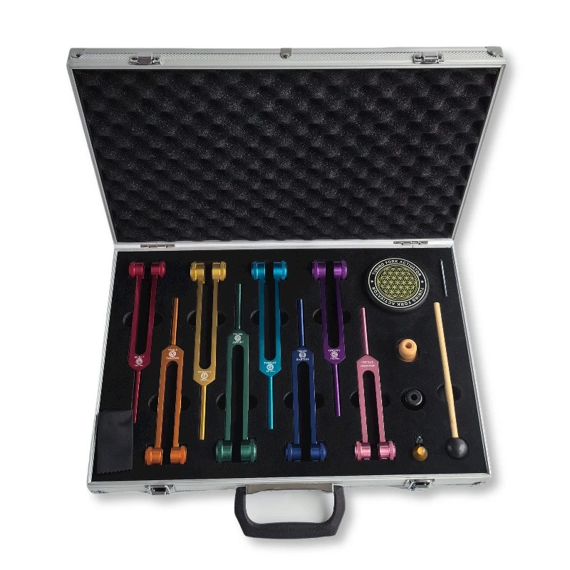 Health & Wellness Unlimited - Ensemble de diapasons colorés pour la