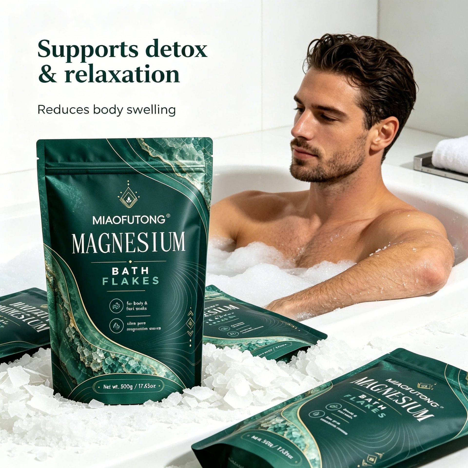 Sel de bain au magnésium minér - Bath Salts Magnesium avis et prix