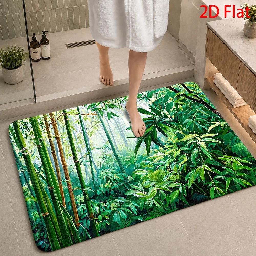 Tapis de bain imperméable à mo - Bamboo Bath Mat avis et prix