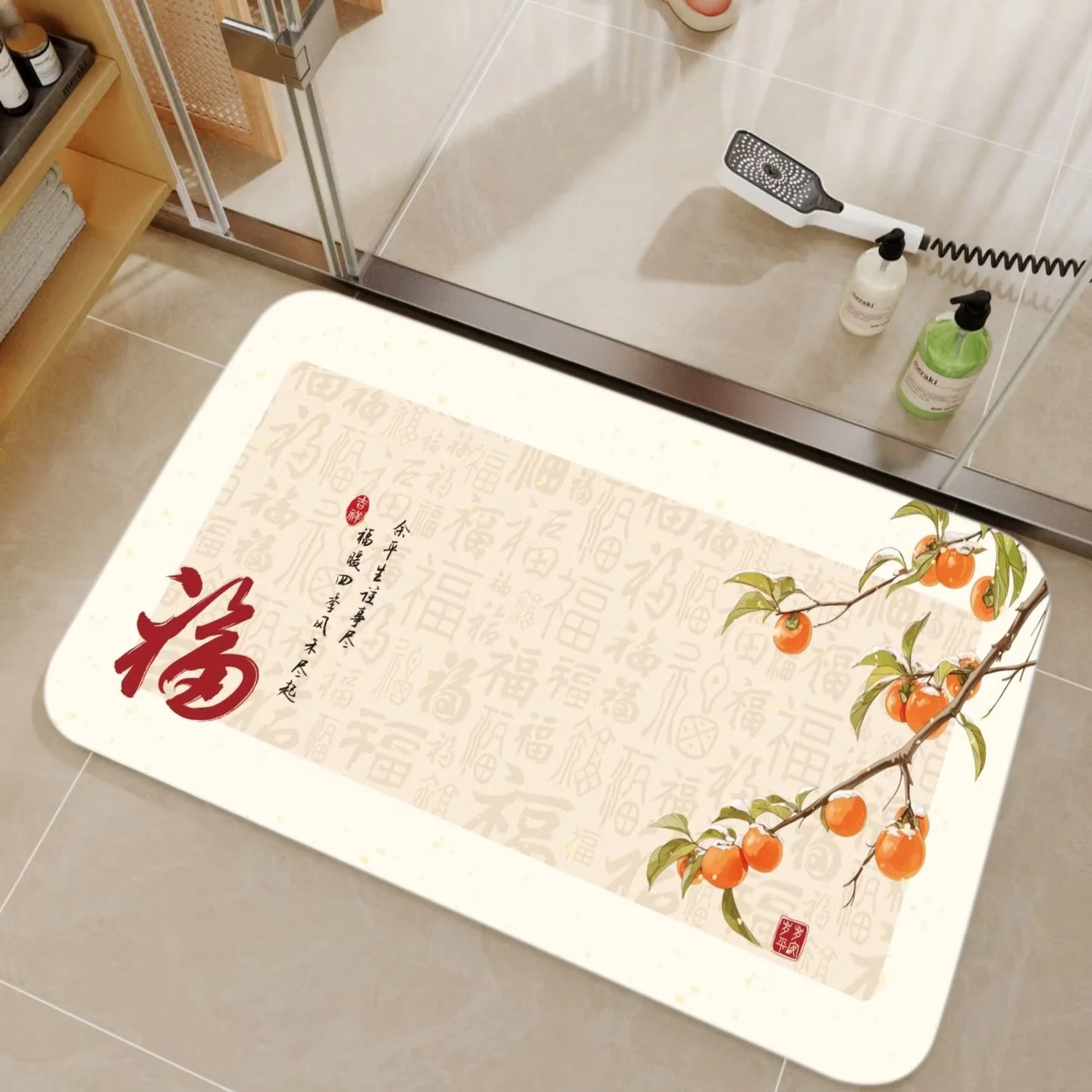 Tapis de douche en terre de di - Bamboo Bath Mat avis et prix